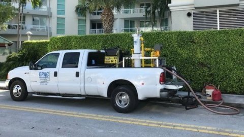 Florida fuel tank service vehicle, Epac environmental Services Pompano beach, FL